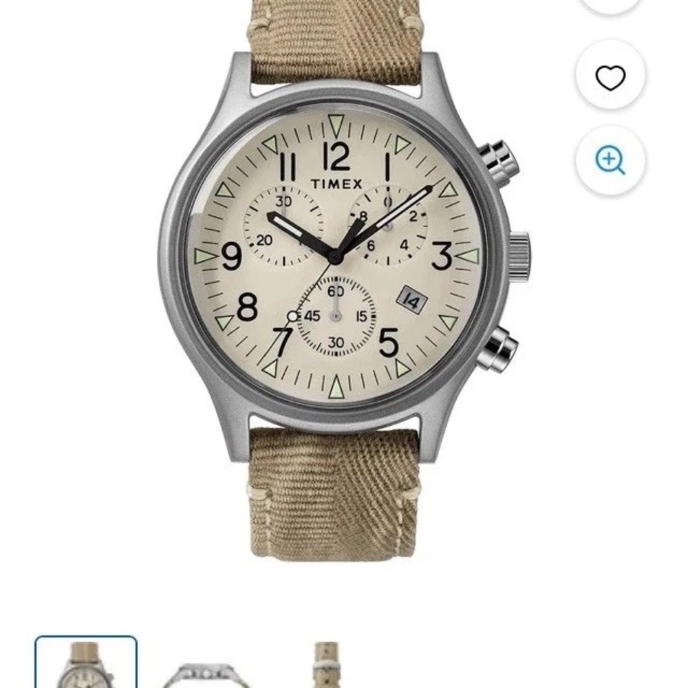 TIMEX  TW2R68500 QUARTZ WR 30M MILITARY FIELD MEN'S WATCH  NWB Never worn